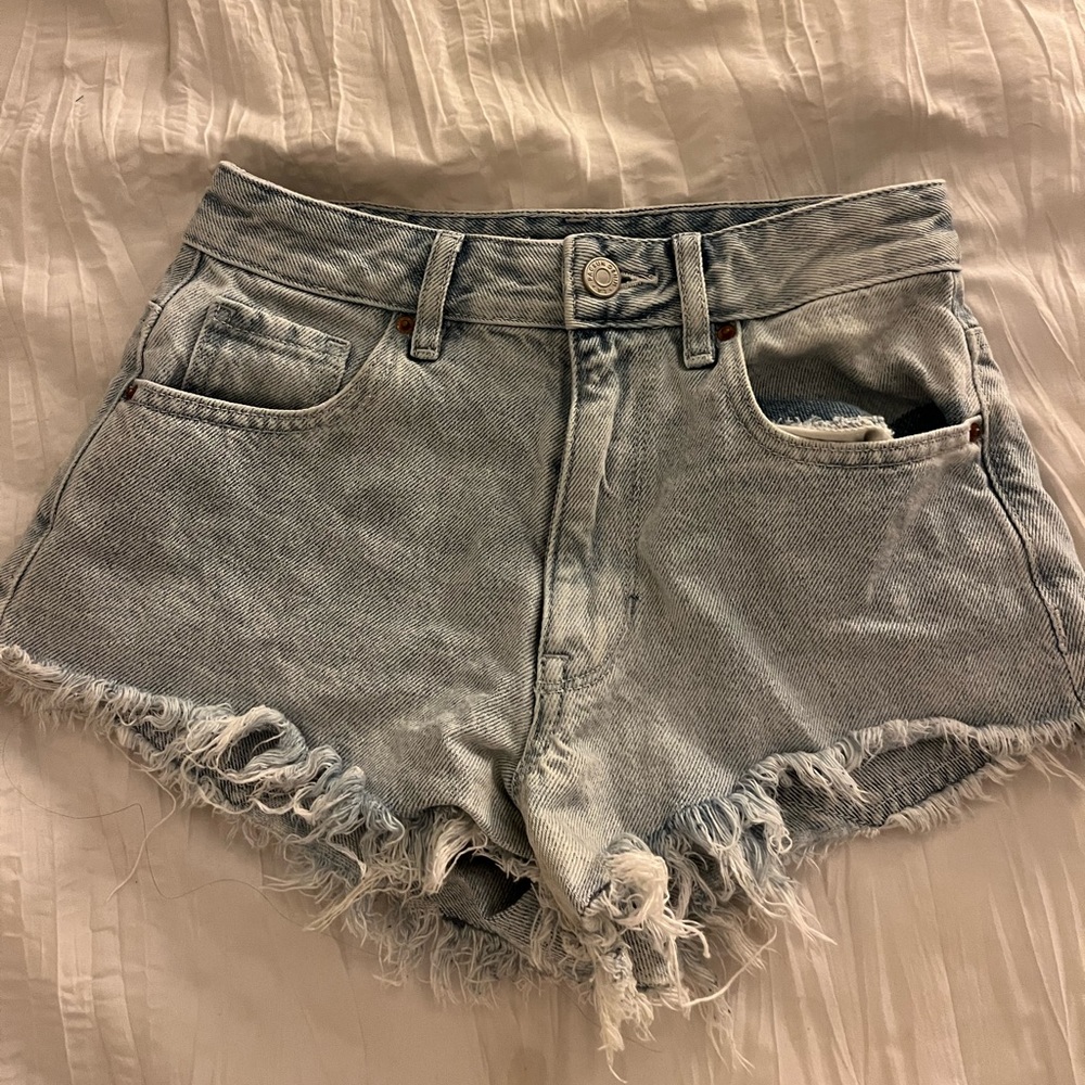 Pacsun festival high rise denim shorts